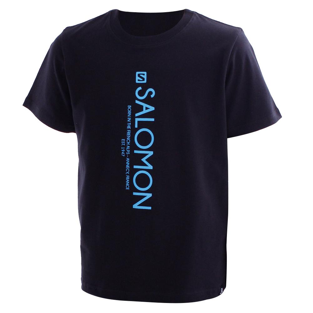 Camisetas Salomon Niños Negras - Salomon Argentina SIDE ALLEY SS B,640852-GSD